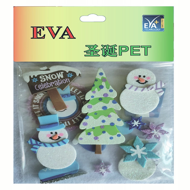 Foom kleebised PET Foam Glitter PET Foam Christmas PET