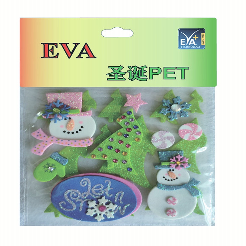 Foom kleebised PET Foam Glitter PET Foam Christmas PET