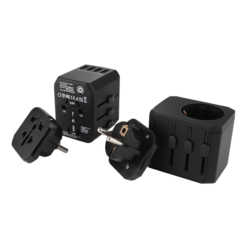 Grounding110V- 240V universaalne universaalne universaalne 4 USB port 5V/6A standardne mitmeotstarbeline reisikadapter