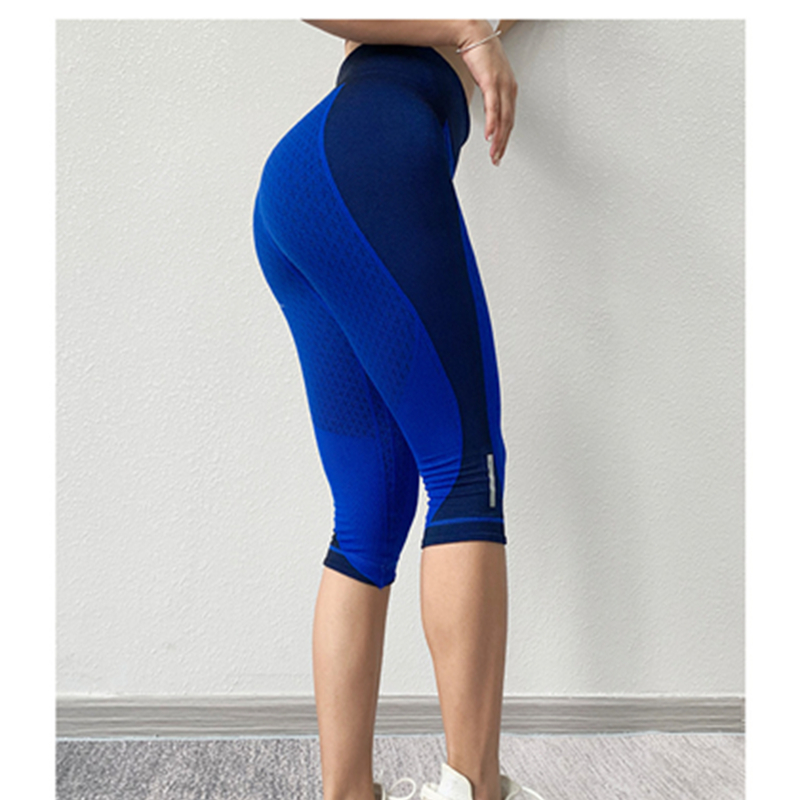 Luiteoga yoga preab ard cromáin tapa tirim breathable agus slimming cromáin ardaitheoir waist lár léim pants aclaíochta aclaíochta do mhná an tsamhraidh