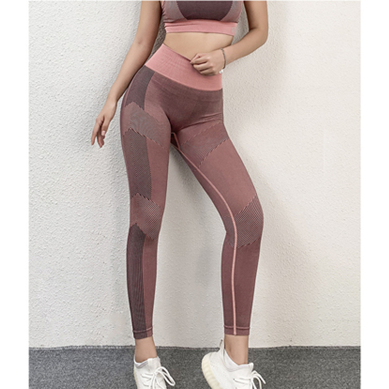 Pants spóirt oiliúna mear tirim na mban pants waist ard daingean ag rith yoga folláine fómhar