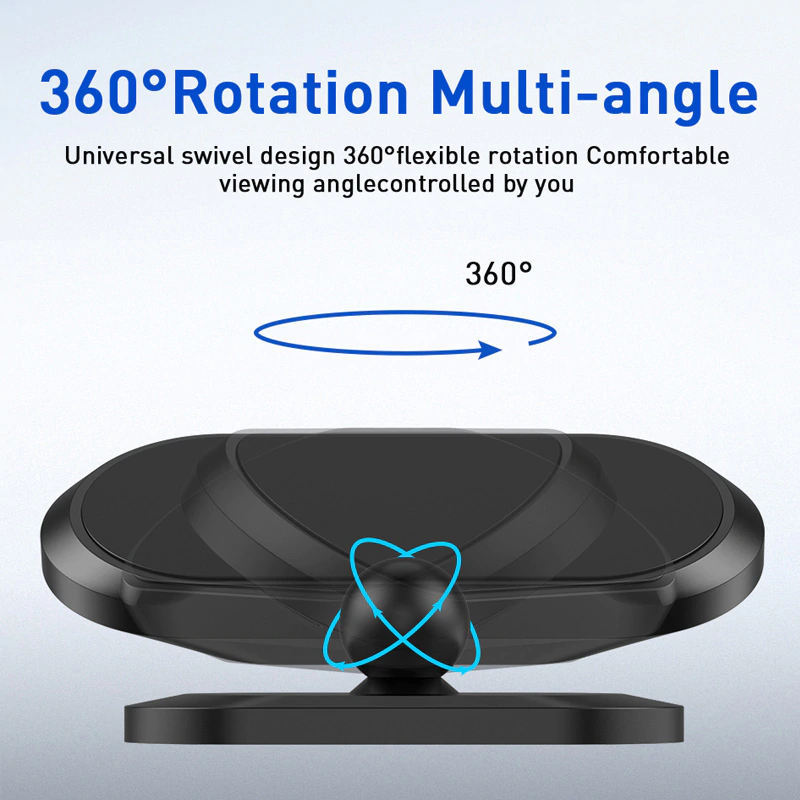 Sealbhóir Fón Carranna Maighnéadach 360 ° Sealbhóir Gluaisteán Rothlaithe Seastán Fón Maighnéad oiriúnach 4.0-6.4 orlach do samsung, Seastán Fón iphone