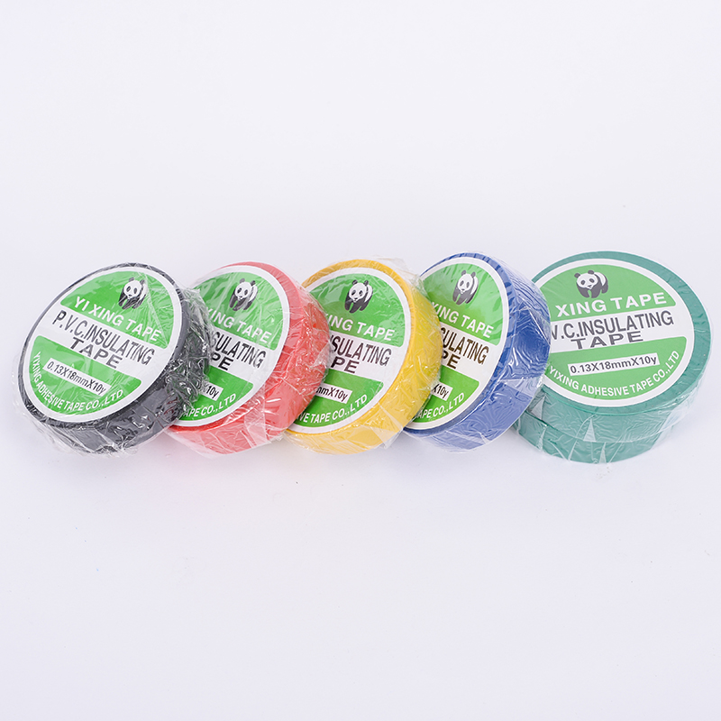 Insliú PVC lasair retardant uiscedhíonach cosaint comhshaoil ​​téip leictreach leictreach leictreach