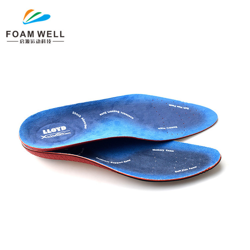 Kõrge kvaliteet Kohandada Shock Absorption Eva Arch Support Flat Feet Ortopeediline Insoles