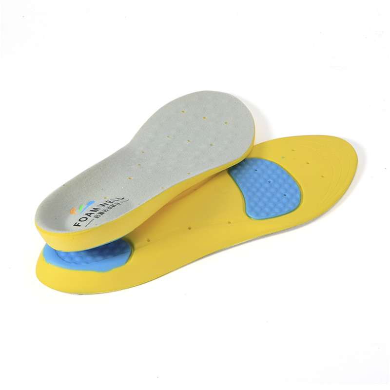 Arch Support Running Gel Silicone Shock Absorption Cushion Insoles for Shoes