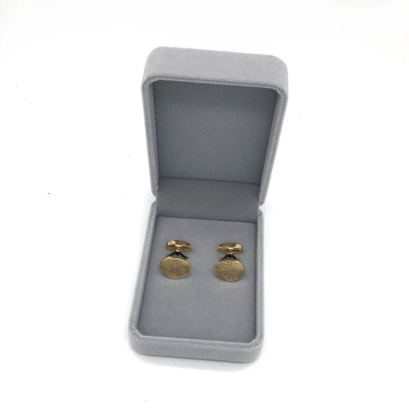 Bosca Velvet Liath Seodra Cufflink Saincheaptha