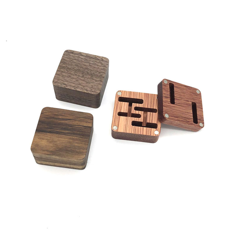 Bosca Pacáistithe Bronntanais Adhmaid Seodra Cufflink