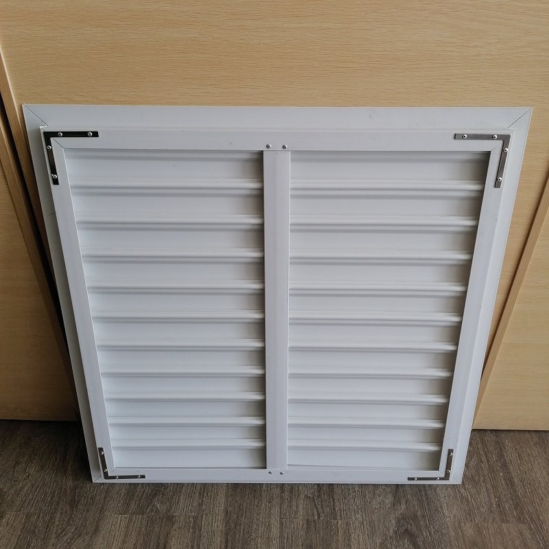 PVC rulood traadita klaasi terasest ventilatsiooni klaasist terasest heitgaasi ventilaatori jaoks