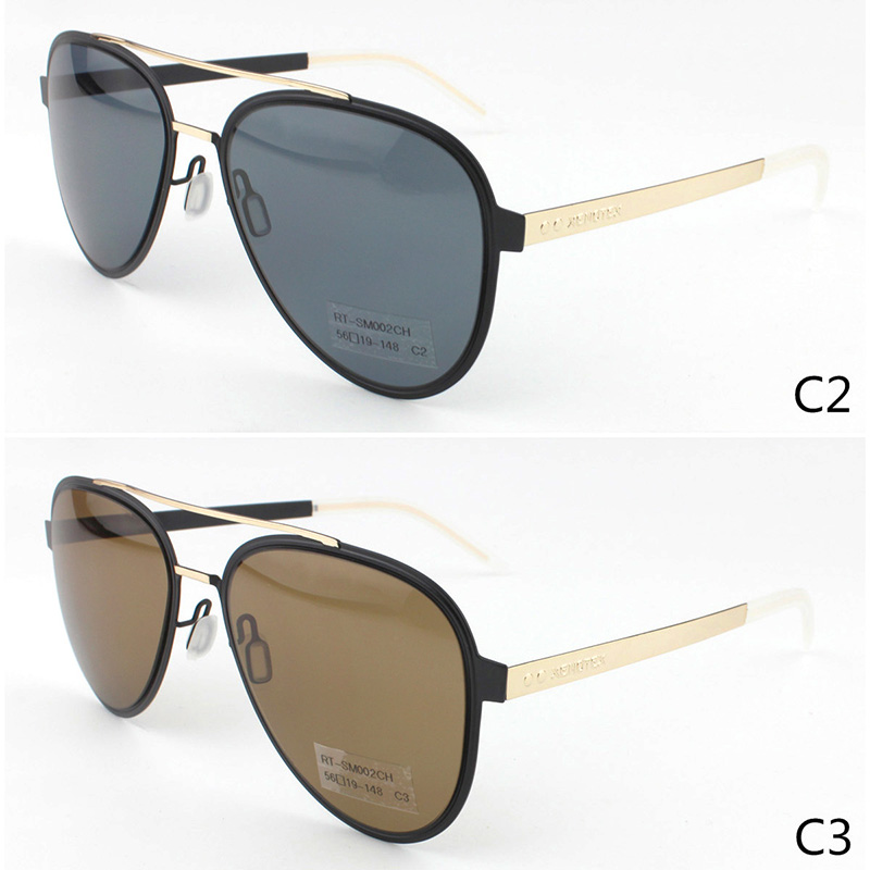 RT-SM002YY 56-19-148 Ábhar Sunglasses: Lionsa Miotal & polaraithe / Níolón