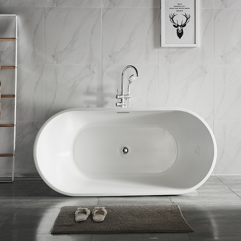 Modernne Valge Vannituba Solid Surface Freestating Batthoub Hotel Project või Home Use