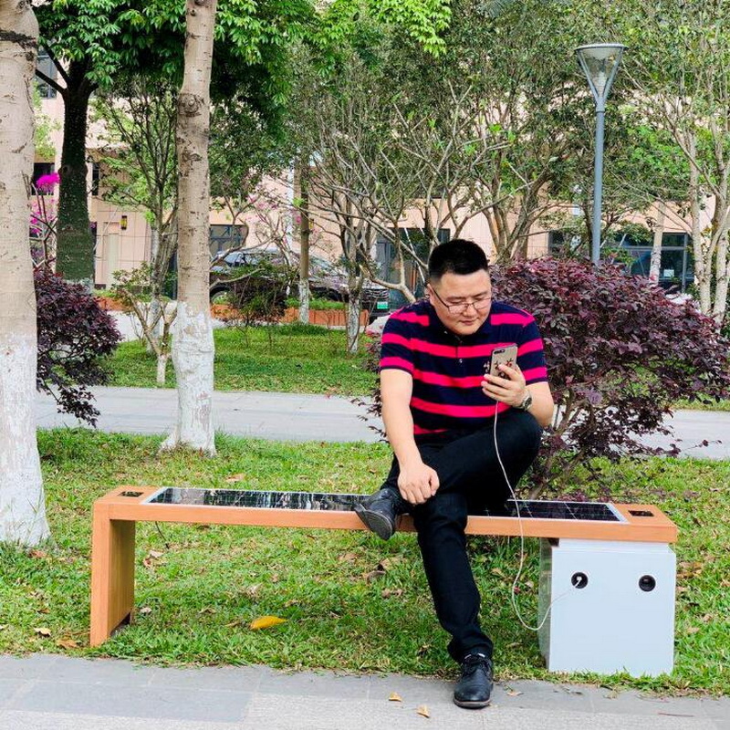 Bluetooth Free Wifi Wifi WiFi WiFi Charking Bench with Solar Panel