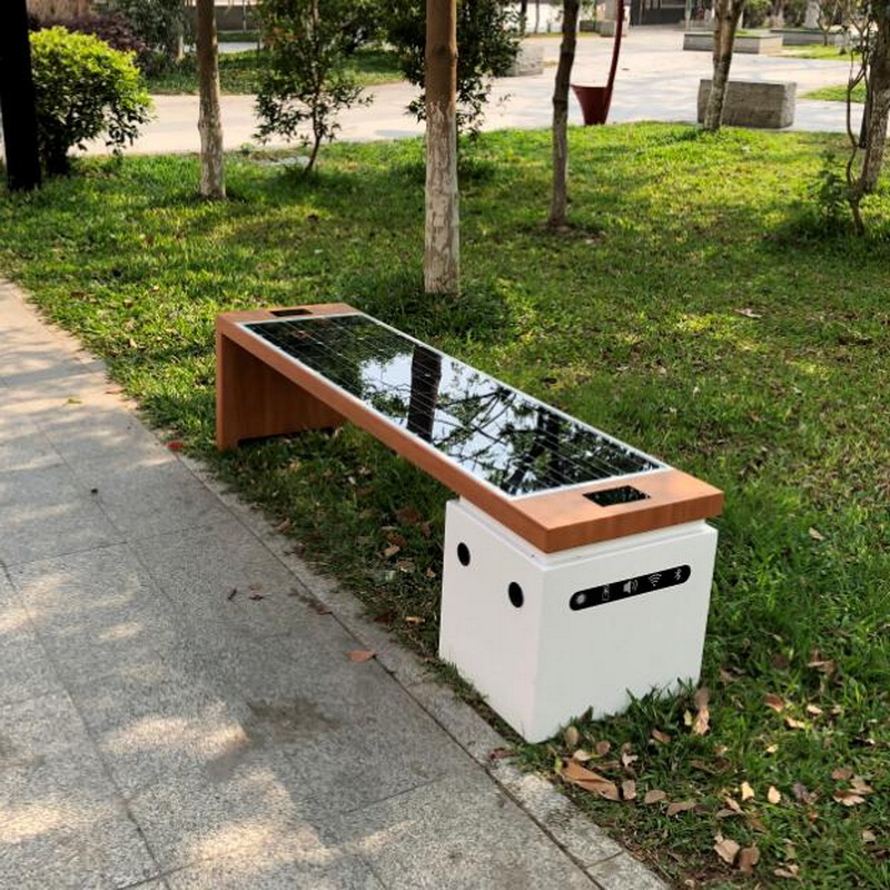 Bluetooth Free Wifi Wifi WiFi WiFi Charking Bench with Solar Panel