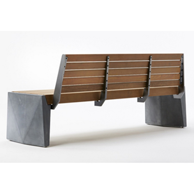 Uus disain Wood Color High Quality Solar Smart Bench