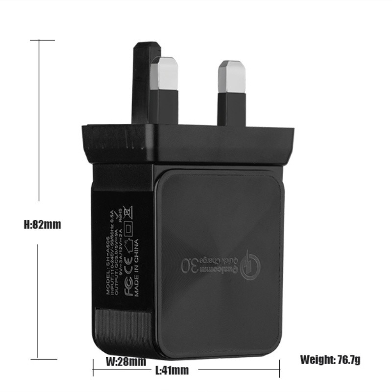 18W QC3.0 Kahekordne USB Chargeri adapter Travel Wall Support Quick Charge 3.0 Kiire laadimine Mobiiltelefoni laadija