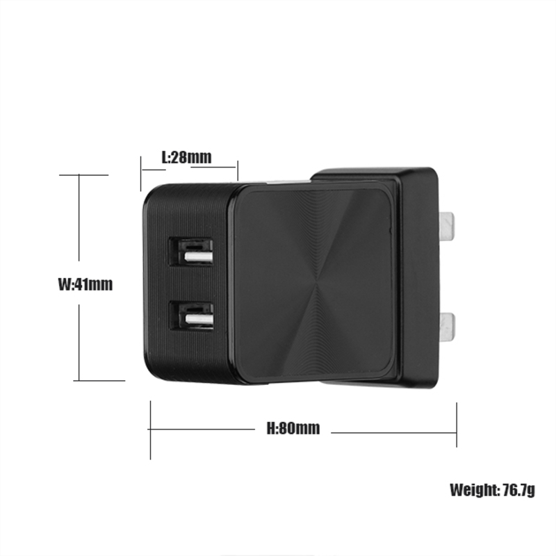 FCC .CE Fón Póca Luchtaire Luath Cuibheoir Uilíoch 2 Port USB taisteal charger monarcha luchtaire iniompartha OEM
