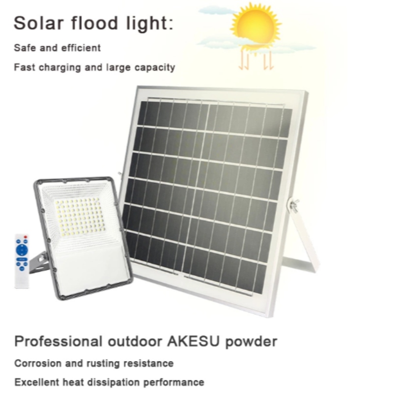 IP65 20W 30W 50W 100W 200W Led Solar Flood Light koos eemaldava kontrolleriga