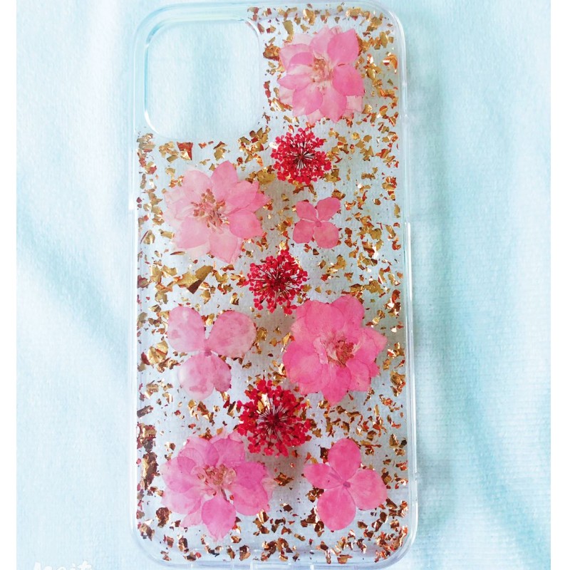 Monaróir Saincheaptha Apple iPhone 11 pro max bláth tirim fíor fíor speisialta ag cabhradh cás teileafóin titim bláthanna beaga úra