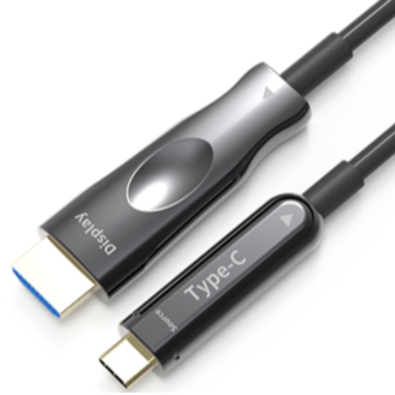 50M (164ft) Cábla USB C aoc HDMI 4K * 2K @ 60Hz 10g le haghaidh macbook úll Fón Póca le HDTV ceangailte