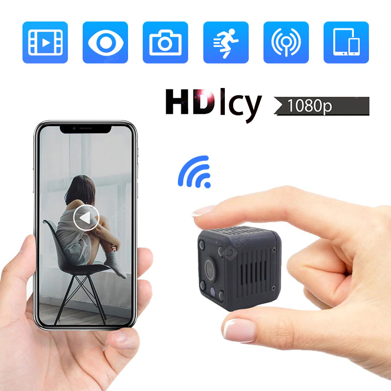 Ceamara wifi Oighreata 1080P HD Mini Ceamara Ip wifi Ceamara Micrea-Shlándála Ceamara Faireachais Monatóireachta Gan Sreang 1080p CCTV Night Vision - Ceamara 1080P HD