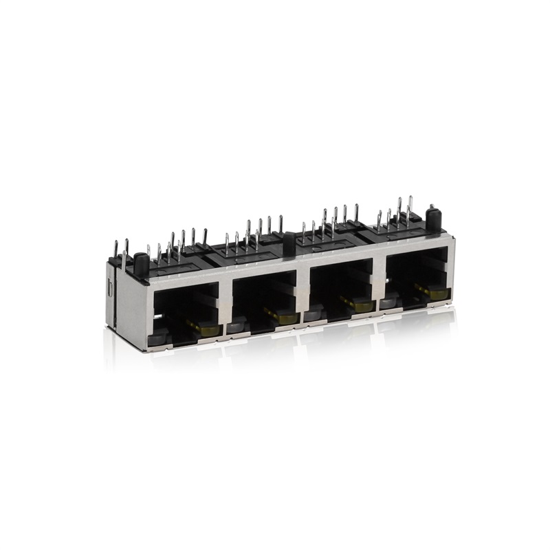 RJ45,1X4,LED,Kilbi korpus