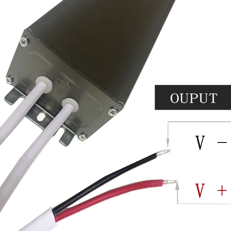 Stiallacha uiscedhíonach faoi stiúir voltas tairiseach ísealchumhachta íseal-chumhachta 30A-360W-12V soláthar cumhachta alúmanaim