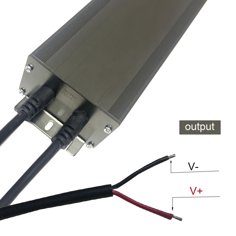 12v400w Zhongshan soláthar tiománaí blaosc alúmanaim dubh liath uiscedhíonach seasmhach ardvoltais