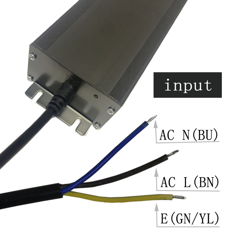 12v400w Zhongshan soláthar tiománaí blaosc alúmanaim dubh liath uiscedhíonach seasmhach ardvoltais