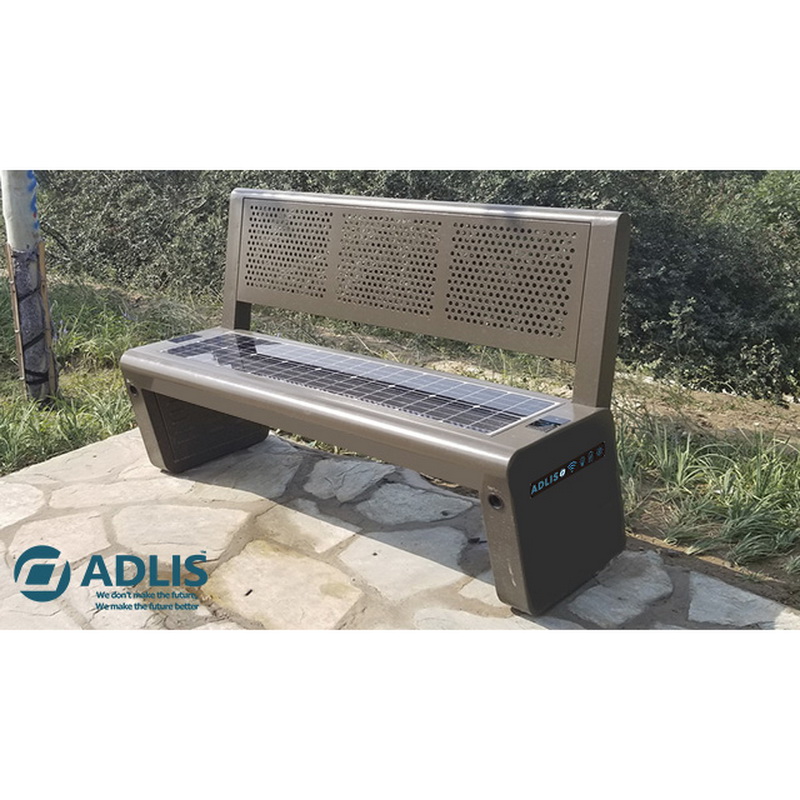 Stainless Steel Perfect Disain Phone Charing Solar Smart Bench