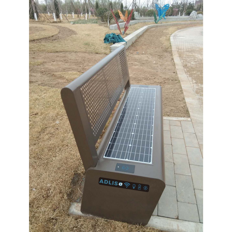 Stainless Steel Perfect Disain Phone Charing Solar Smart Bench