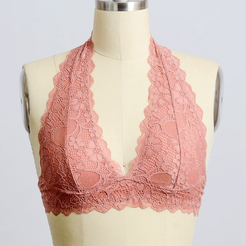 GA-5234 Grace Grace Girl Lása Halter Barr Bralette Mórdhíola