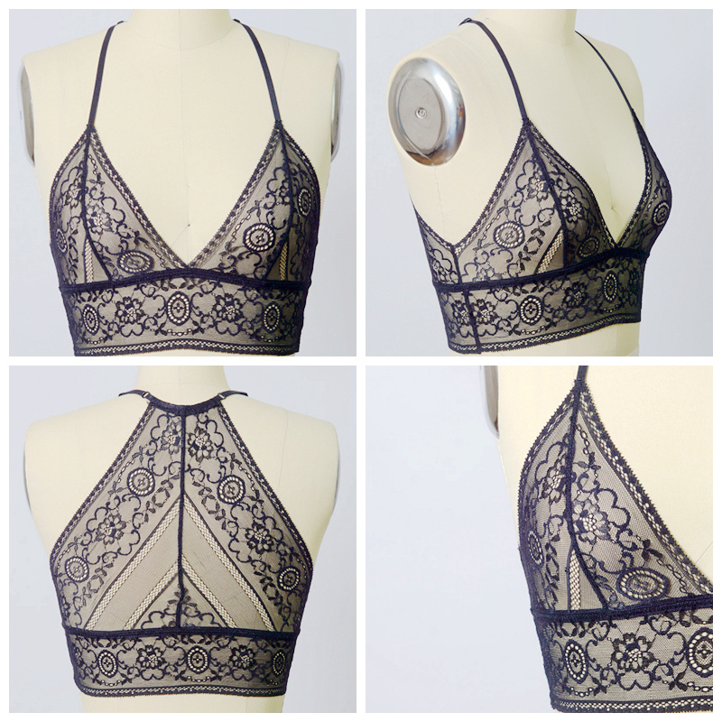 GA-5394 GRACE GRADAL SANTILLY LACE LEAGA Bralette Mórdhíola