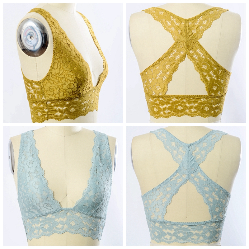 GA-5418 Grace Grace Plunge Racerback Lása Bralette Mórdhíola