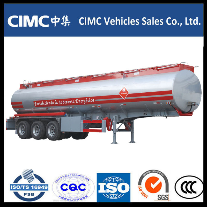 Kõrgkvaliteediline CIMC Fuel Tank Semi Trailer