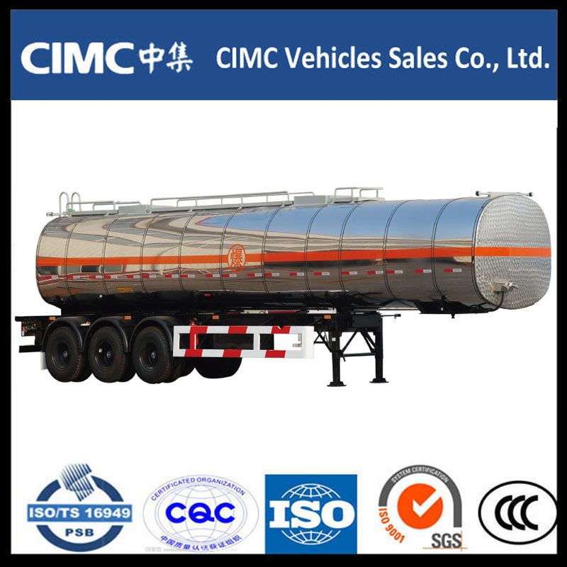 Kõrgkvaliteediline CIMC Fuel Tank Semi Trailer
