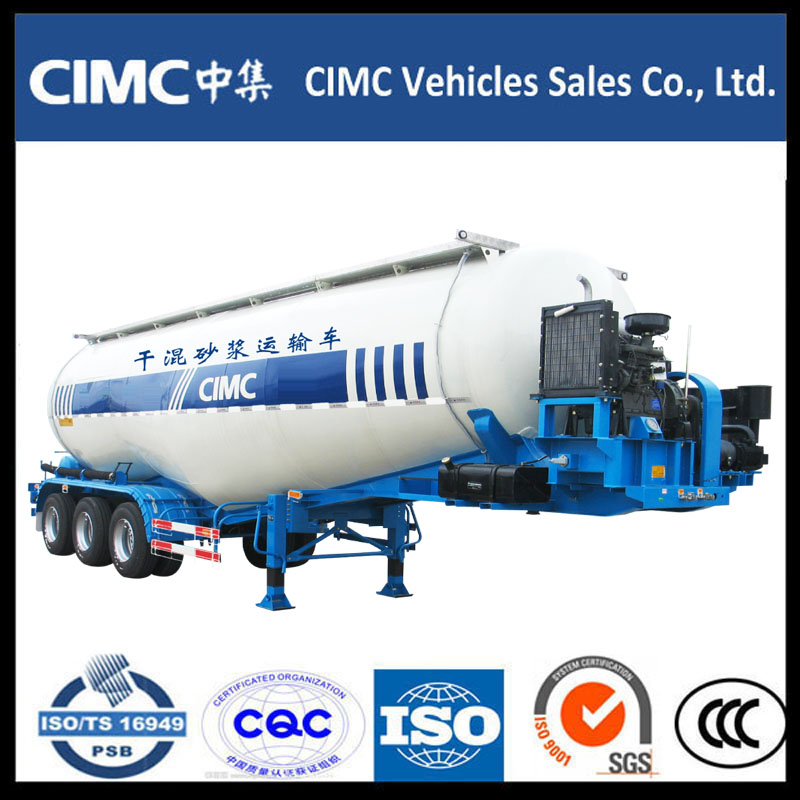 Kuum müük CIMC Bulk Cement Powder Tank Semi Trailer