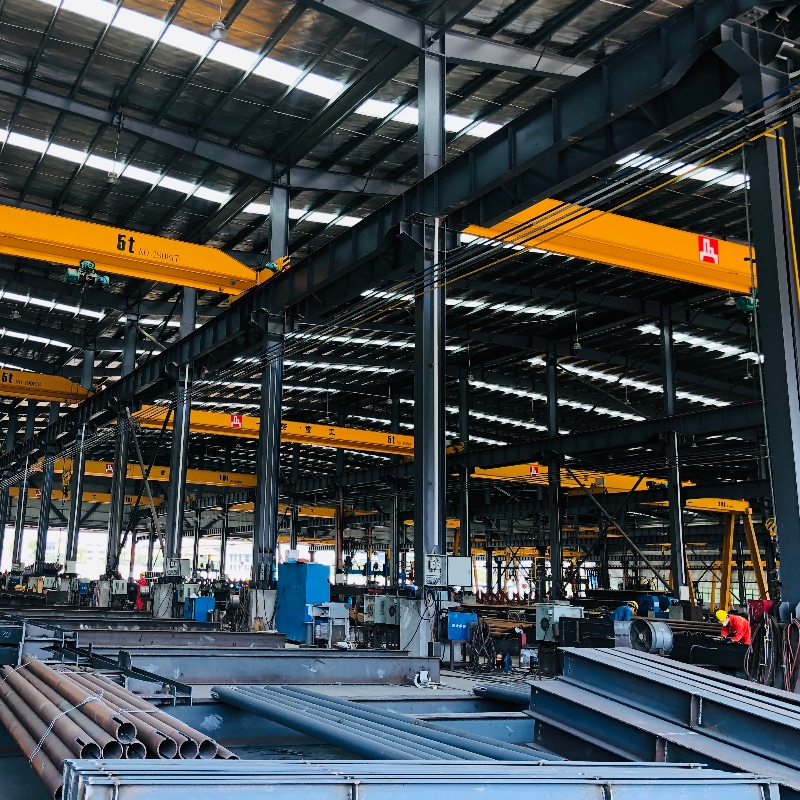Hiina Steel Structure Factory Framed Commercial Office Building, Structural Steel Truss Prefab Construction with Dragong