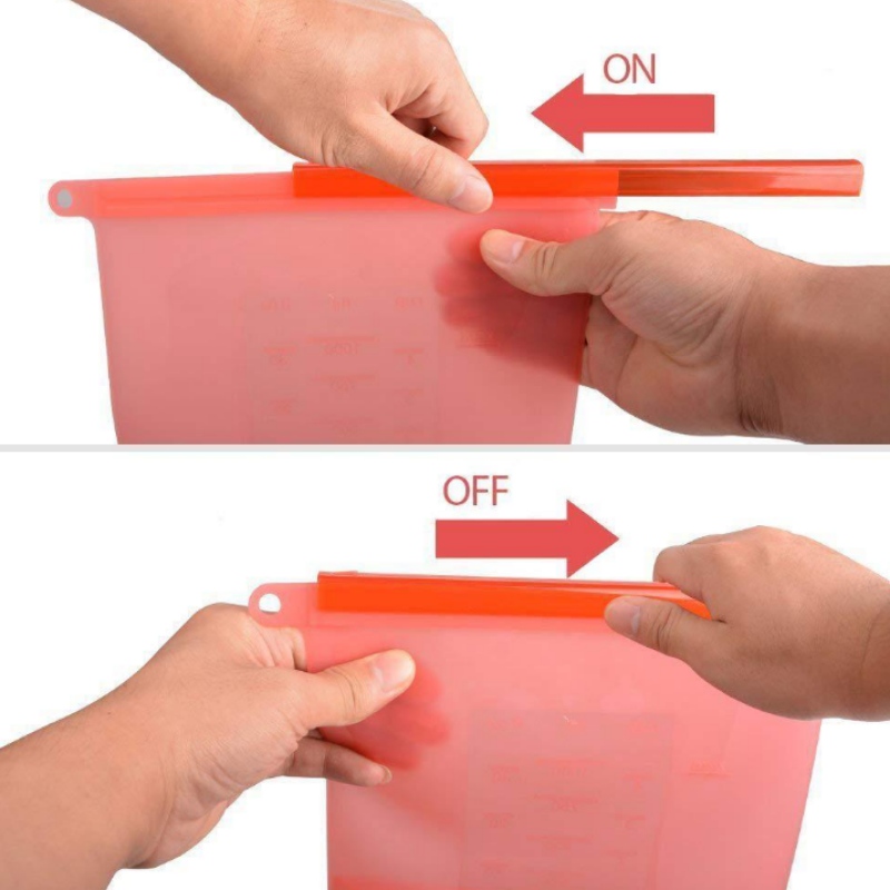 Mála stórála glóthach shilice mála stórála glóthach shilice 500ml mála séalaithe stórála reoite a chaomhnú