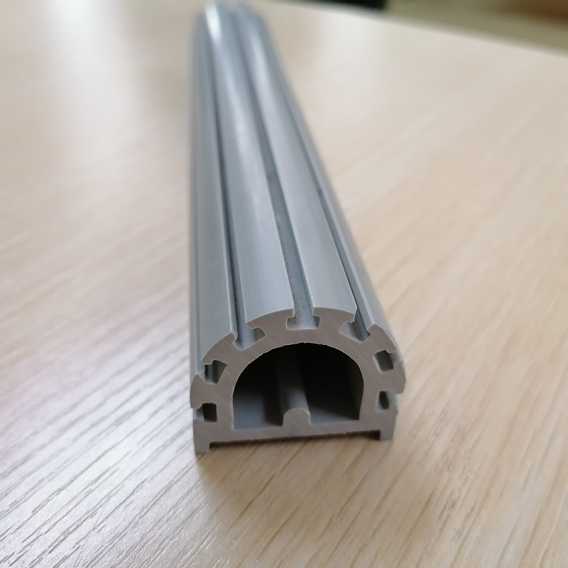 Próifíl pvc neamhchaighdeánach Saincheaptha monarchan pvc próifíl tionscail próifíl cruth pvc D.