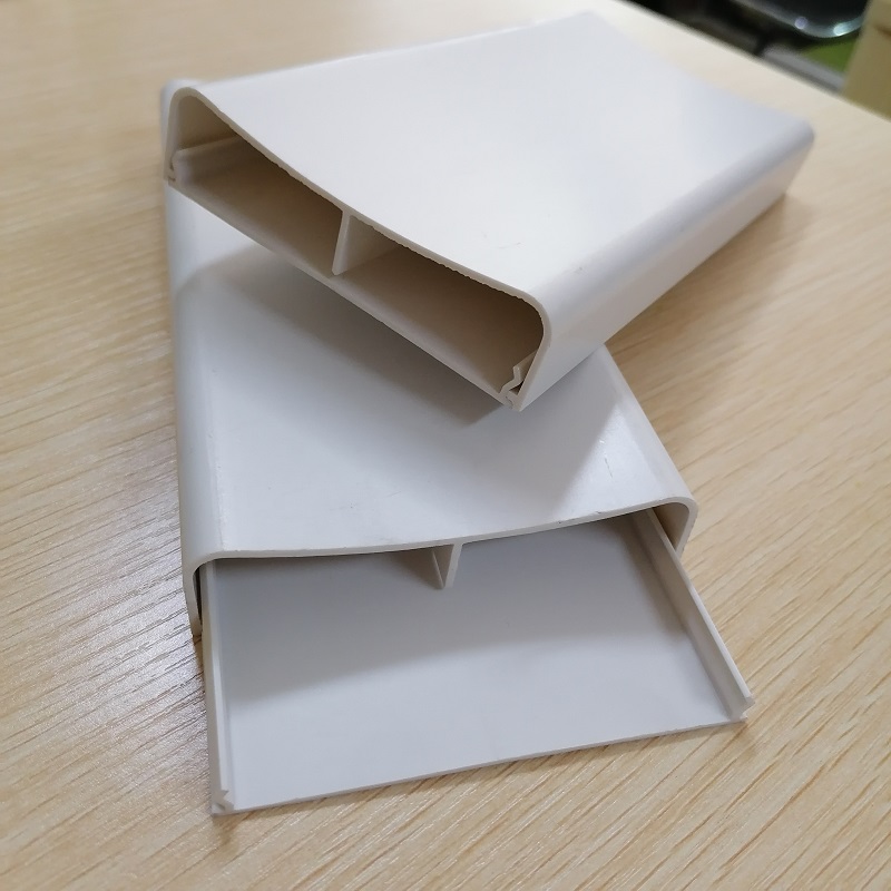 Hider corda PVC Cainéal Bainistíochta Cábla Dual Cainéal Rásbhealach Concealer Cábla PVC