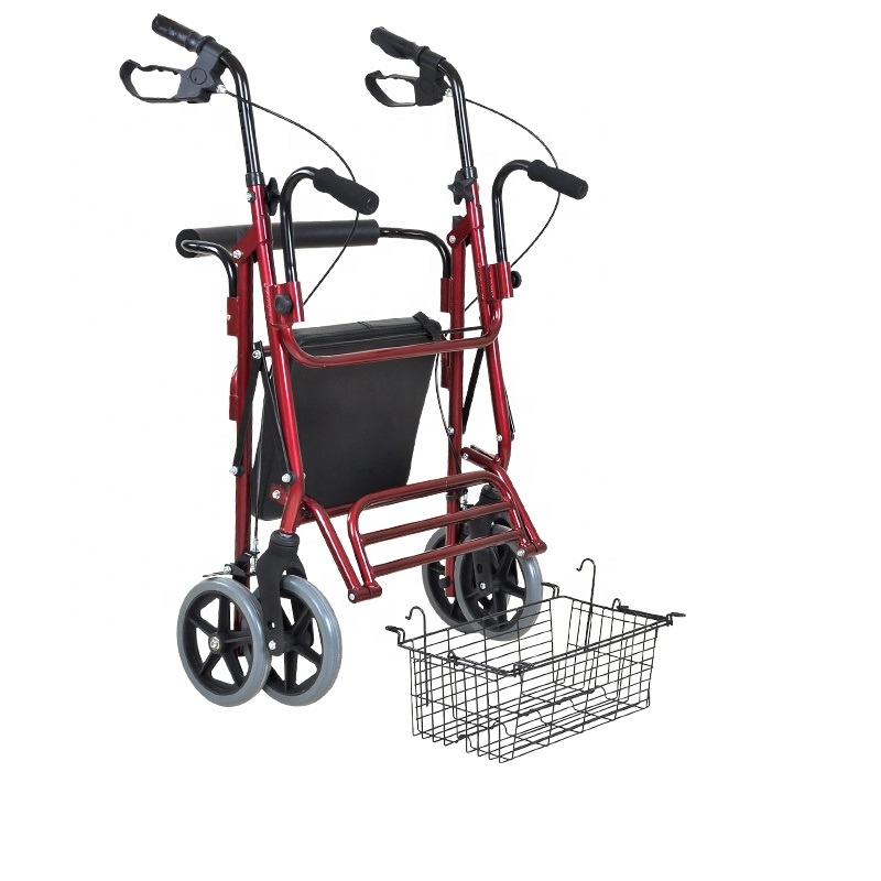 Rollator le armrest agus footrest