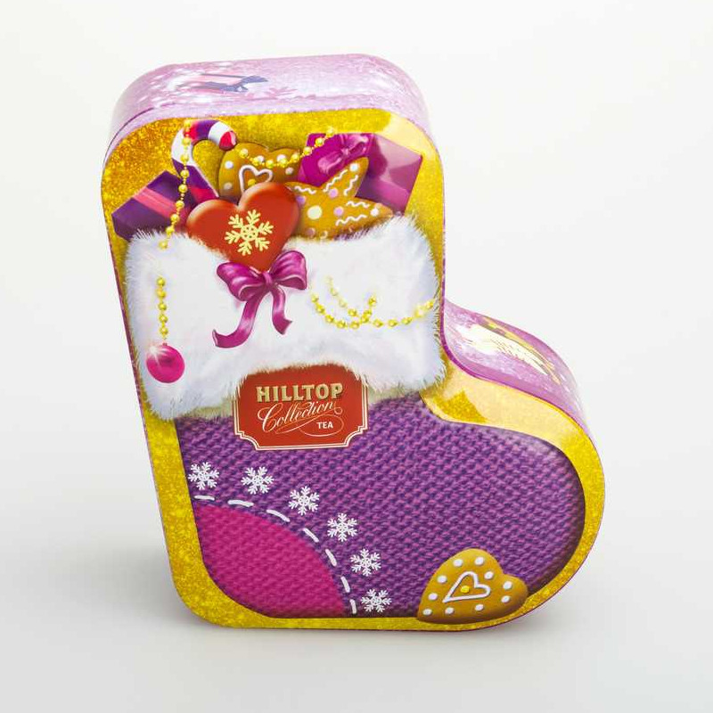 Bosca Stáin Cruth Sock Xmas Saincheaptha DR0678A-01 144x132x55