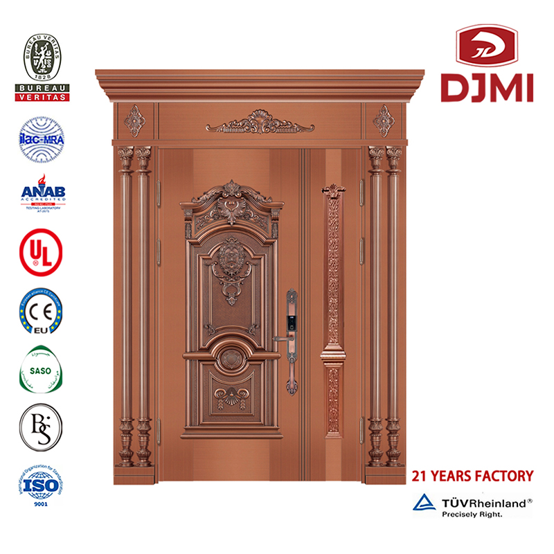 Uued seadistused Fancy Design Armored Steel Wood Door'i soomustatud turvauksed Hiina Factory Fancy Wood Disain Moulded Veneer Steel Door'i materjal soomustatud uksed High Quality Price Pivot Doors Steel Soomusuks