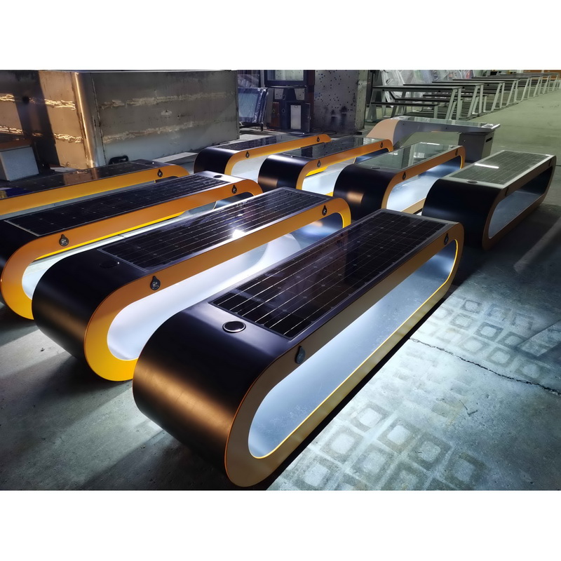 Mulitii funktsioon Juhtmeta, laetud LED Strip High Quality Material High Quality Material Solar Smart Bench