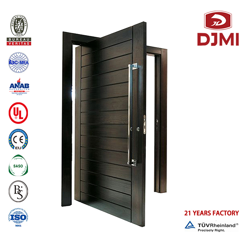 Hiina Factory Heshan Doors France Teakwood Wood Double Entrance Door High Quality Foshan France Solid Wood Pivot Doors Wood Puidu sissepääs Odav Villa Steel Exterior Wood peamine sissepääs Wood Disain