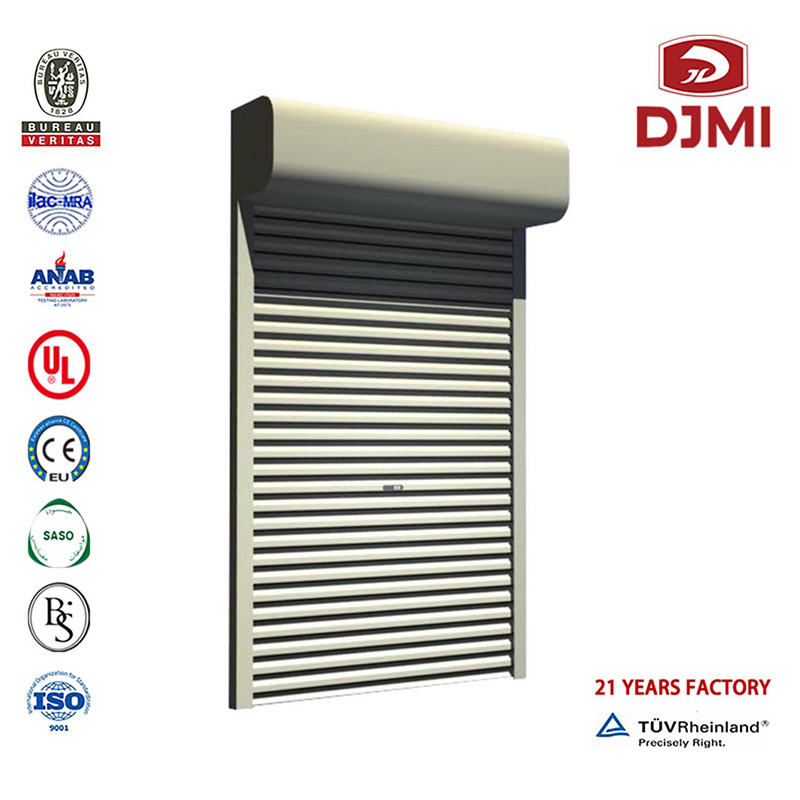 Professional Factory Price Roller Doors Drawing Aluminum Car Garage Electric Roller New Disain Thermal Insulation Door Brand New White Shutter Roller Door Garage Doors