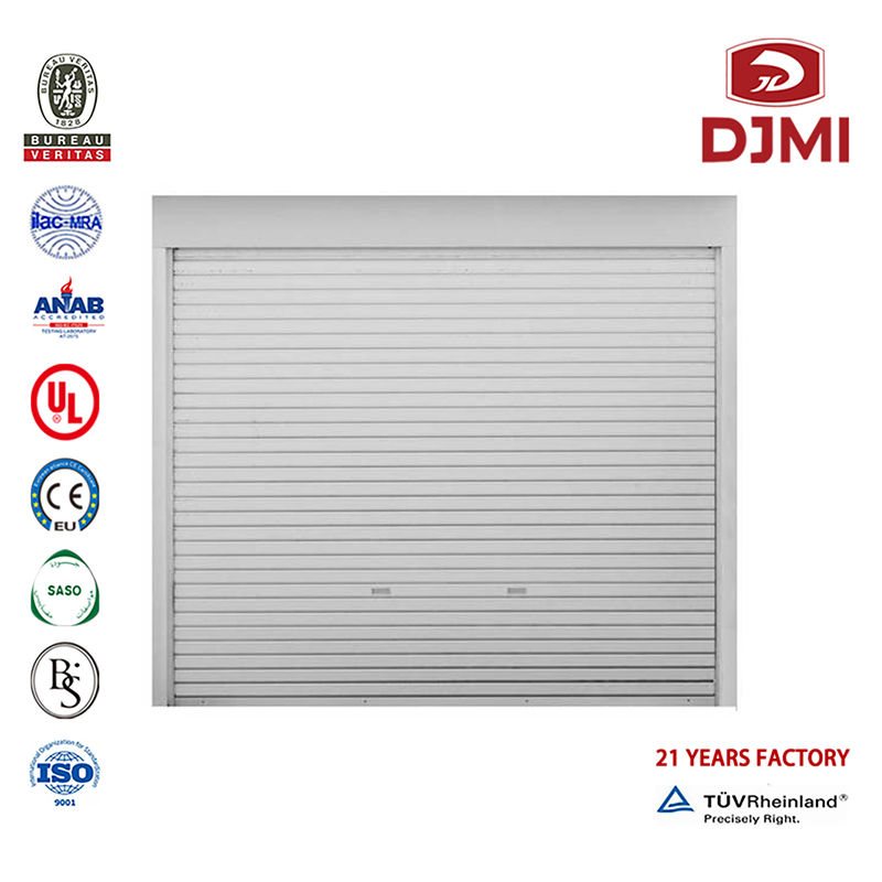 Pu 8X7 Garaažiuks Kuum müük Hea kvaliteediga Rolleri süstik Termilise isolatsiooni uksed Galss Garaage Door Multictional Aluminum Roller Shutter Sectional Arage Electrical Door