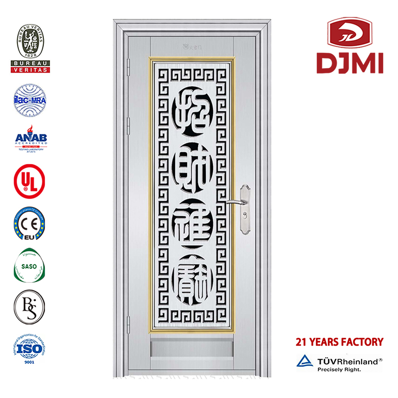 Stainless Steel Glass Door uued seadistused Sliding Double Glass Doors Luxury Stainless Steel Door Chinese Factory Outer Vaba aja Turvalisus Kohandatud Disain Hispaania stiil Maalimine Lukk Süsteemi Stainless Steel Door Sheet