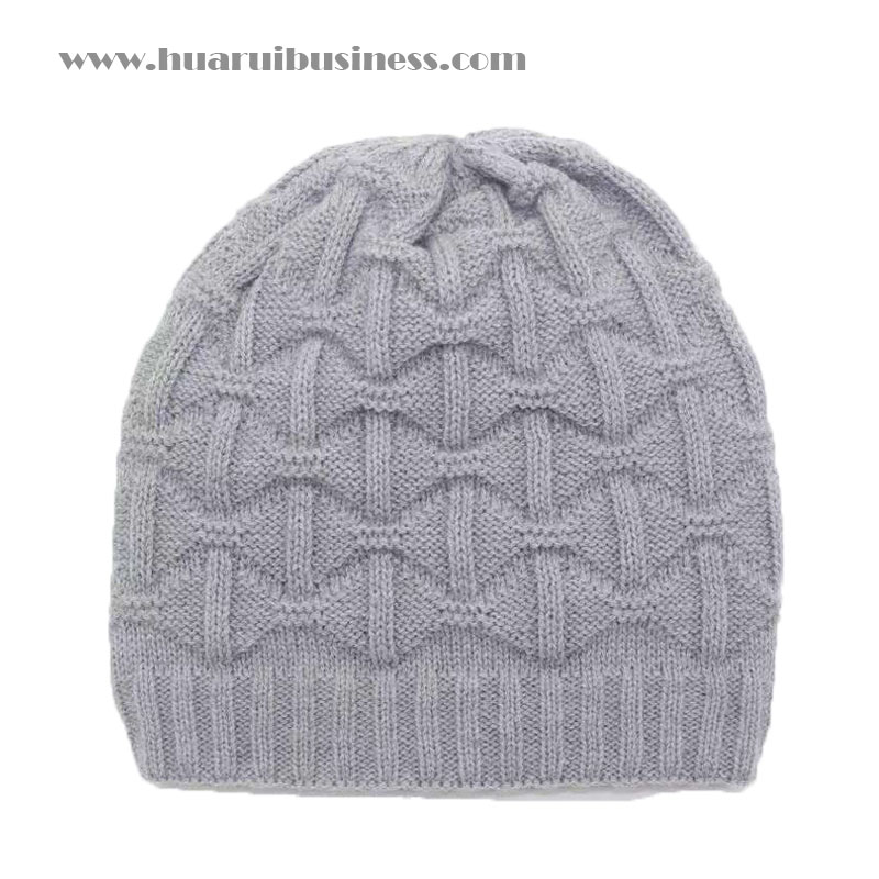 Talvemütsid ilma mansetita, akrüülkootud müts, tuque, tahke värv, jacquard