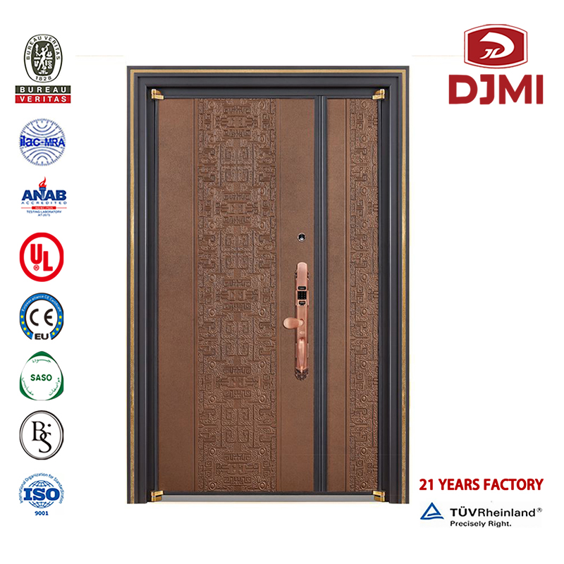 Steel Door Door Doors with Soomusklaas Kohandatud puidudisain Kataloog Dekorative Interior Door/Residential Safety Turkey Turkey Puidu Soomusuks Uus Seadistused Lihtne Steel Wood Safety Grill Disain Mosaic Steel-Wood Soomusauto