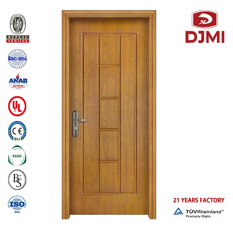 Odav 120-minutiline tulekiirus Wood Ul Listed Hotel Door Frame Customized 90 Minut Fire Rate Wood Flush Flat Panel Front Hotel New Seadistused Double Leaf Wood Four Door Hotel